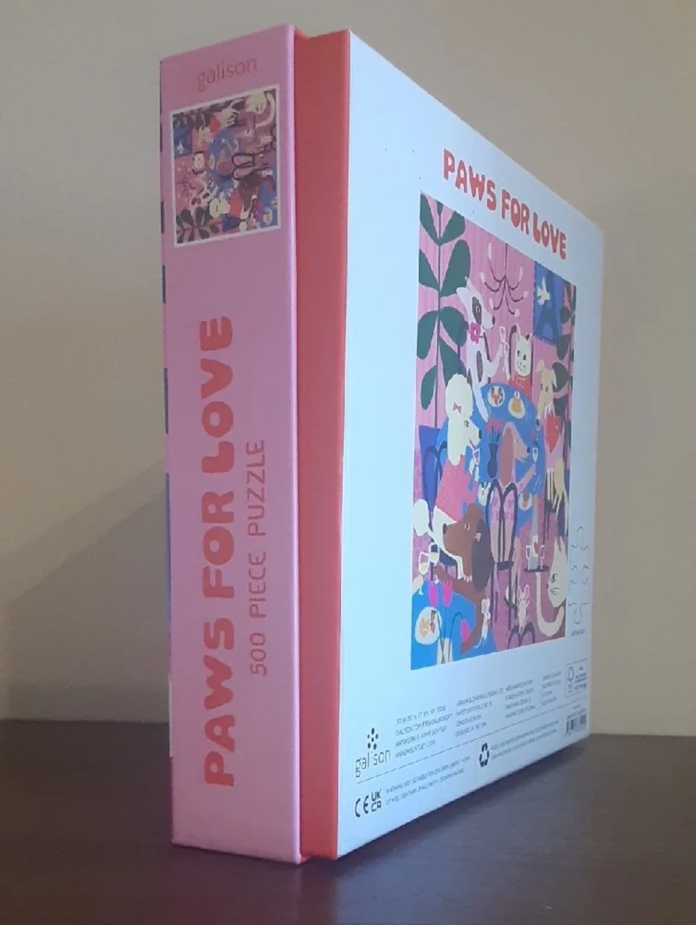 Paw for Love Puzzle - Galison 500 piece